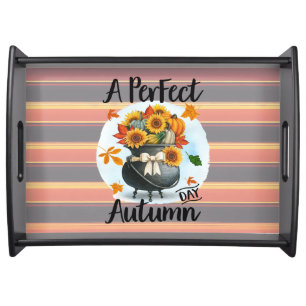 Beautiful Modern Thanksgiving Autumn Collection Serving Tray