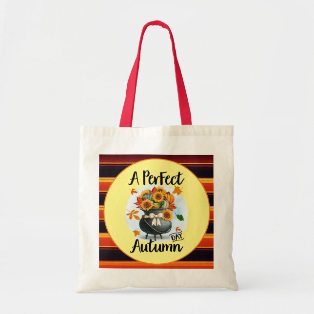 Beautiful Modern Thanksgiving Autumn Collection Tote Bag (Front)
