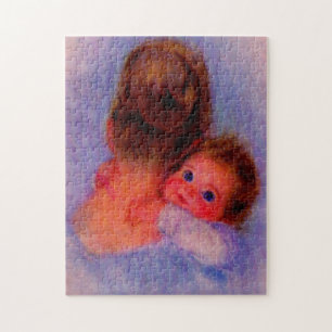 beautiful Mom and baby Jigsaw Puzzle