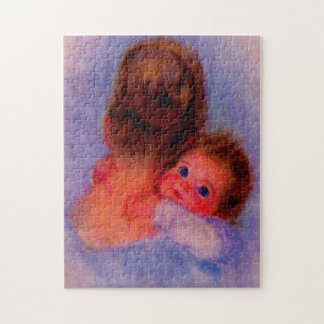 beautiful Mom and baby Jigsaw Puzzle