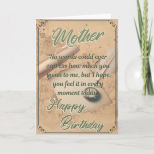 Beautiful Mom Birthday Card