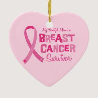 Beautiful Mom Breast Cancer Survivor Ornament