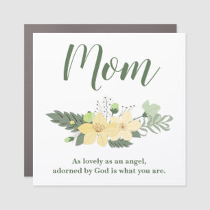 Beautiful Mom floral Car Magnet