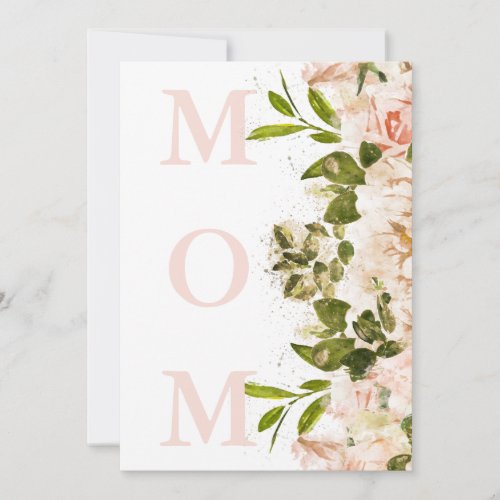 Beautiful MOM Floral Elegance Happy Mothers Day