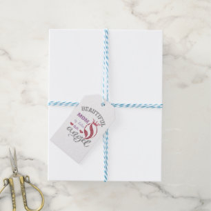 Beautiful mom is like an angel gift tags