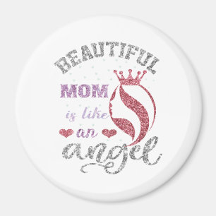 Beautiful mom is like an angel magnet