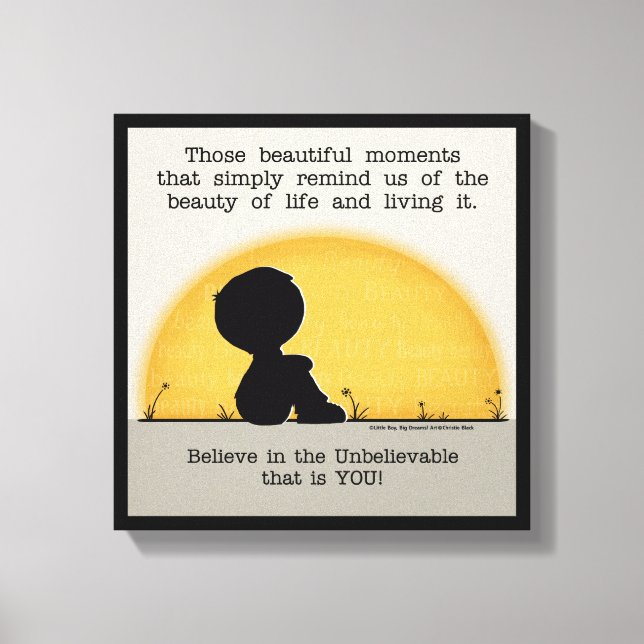 Beautiful Moments Canvas Print (Front)