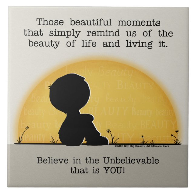 Beautiful Moments Ceramic Tile (Front)