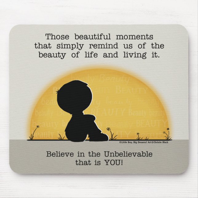 Beautiful Moments Mouse Pad (Front)