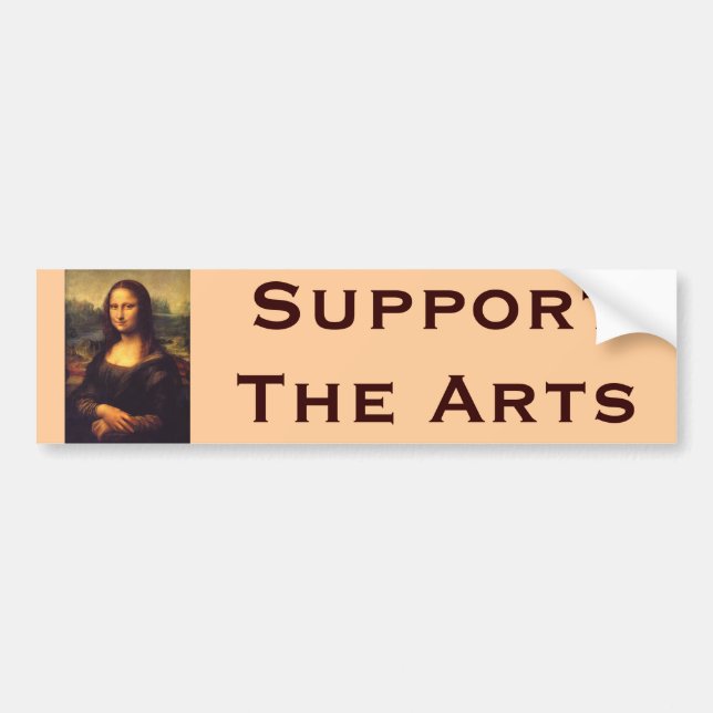 Beautiful Mona Lisa Bumper Sticker (Front)