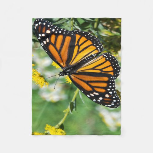 Beautiful Monarch Butterfly Fleece Blanket