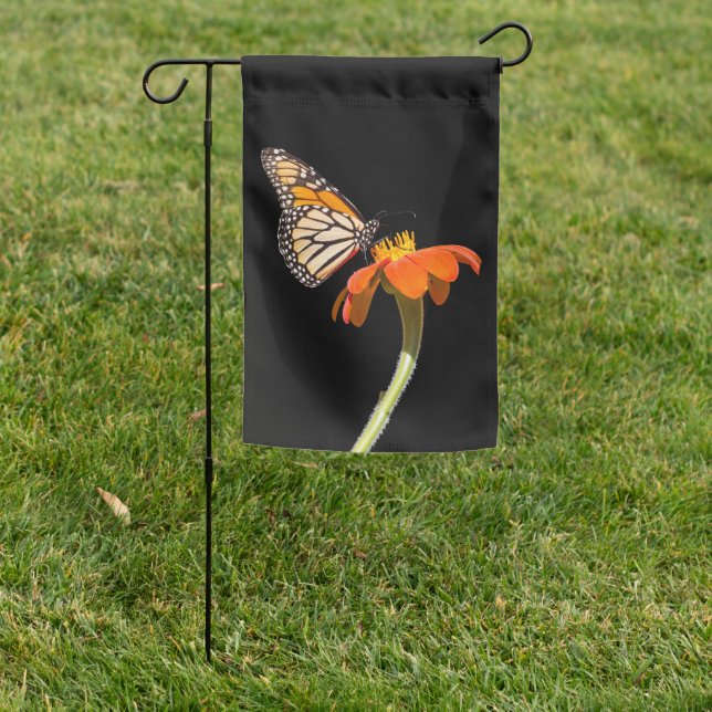 Beautiful Monarch Butterfly Garden Flag (In SItu)