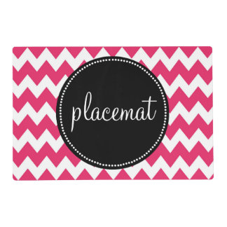 Beautiful Monogram Customized Chevron Placemat