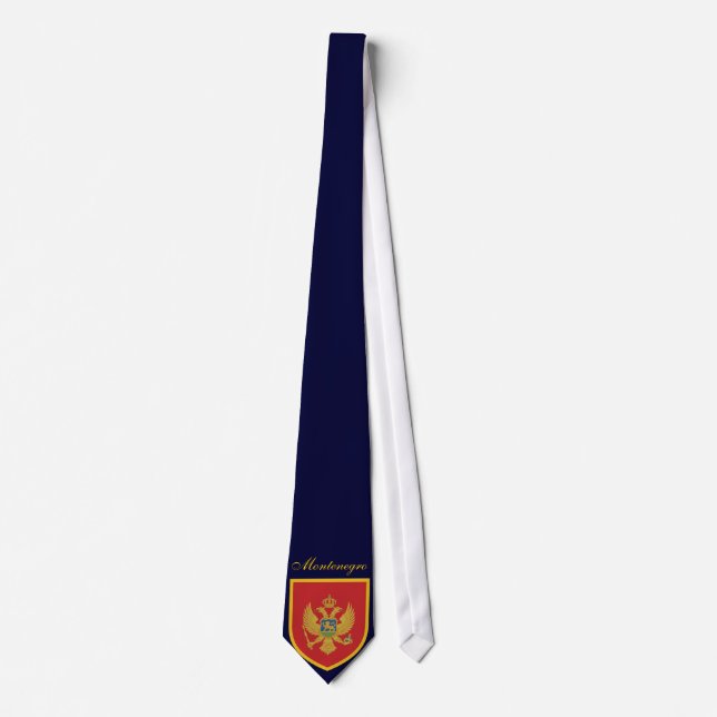 Beautiful Montenegro Flag Neck Tie (Front)