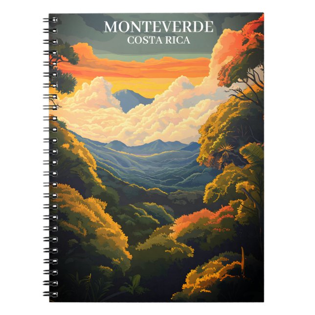 Beautiful Monteverde Cloud Forest Costa Rica  Notebook (Front)