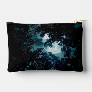 Beautiful Moon Glow Though Trees Accessory Pouch