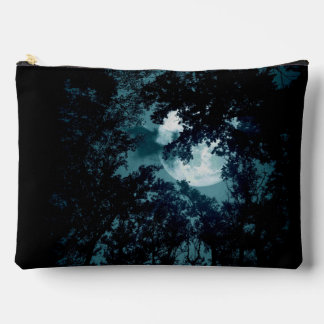 Beautiful Moon Glow Though Trees Accessory Pouch