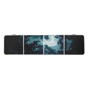 Beautiful Moon Glow Though Trees Beer Pong Table