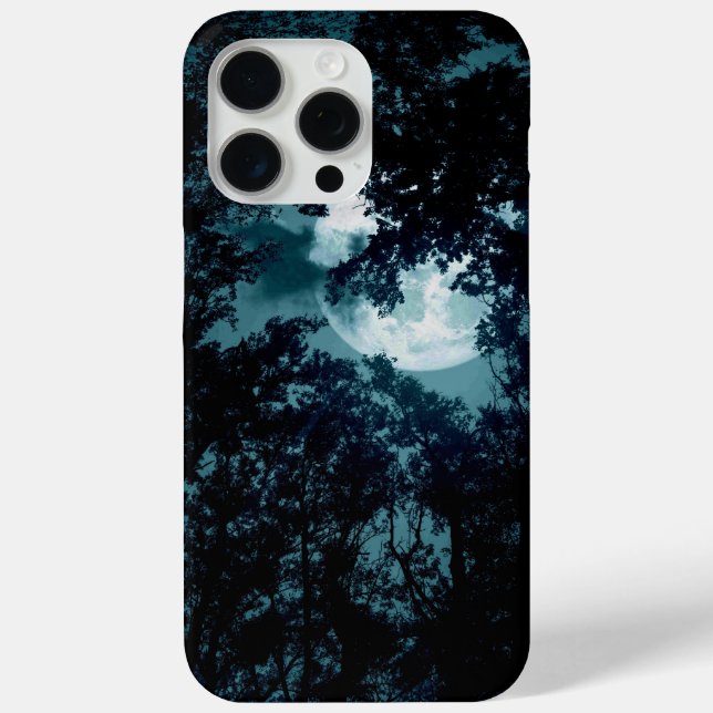 Beautiful Moon Glow Though Trees  Case-Mate iPhone Case (Back)