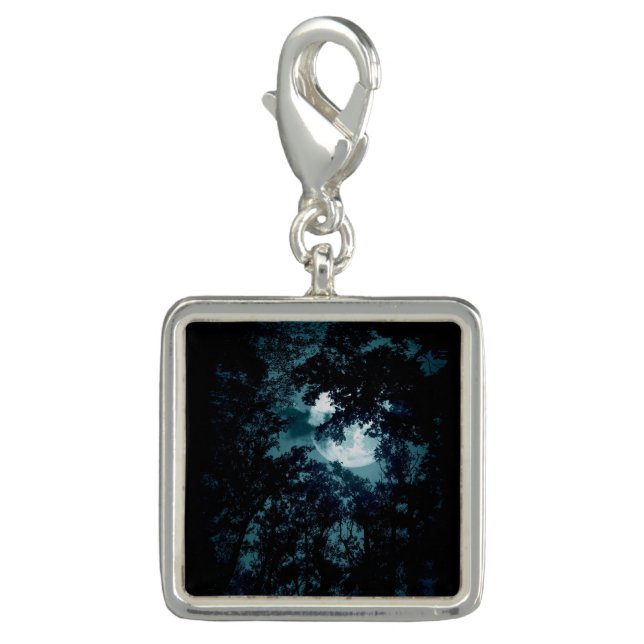 Beautiful Moon Glow Though Trees  Charm (Front)