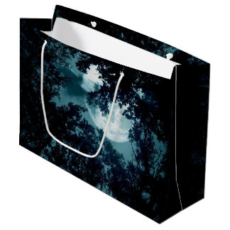 Beautiful Moon Glow Though Trees  Large Gift Bag