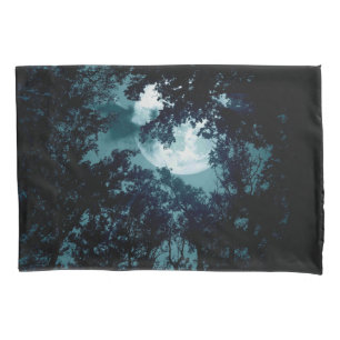 Beautiful Moon Glow Though Trees Pillow Case
