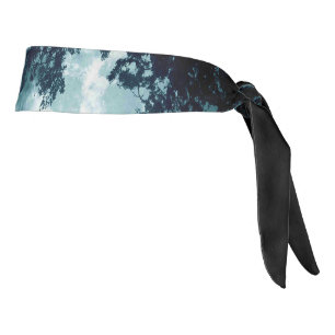 Beautiful Moon Glow Though Trees Tie Headband