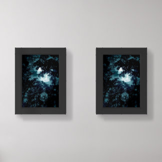 Beautiful Moon Glow Though Trees Wall Art Sets