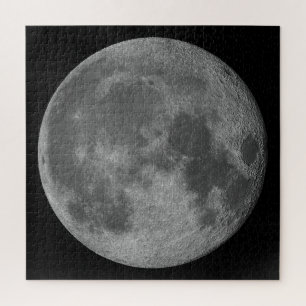 Beautiful moon in the space jigsaw puzzle