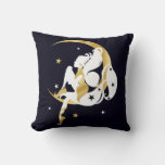 Beautiful Moon Stars Fairy Illustration Throw Pillow at Zazzle