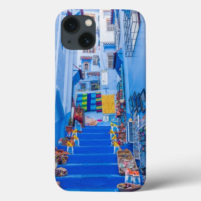 beautiful moroccan city paint iphone case (Back)