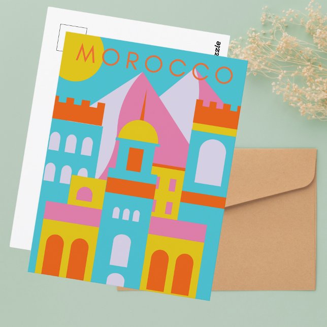 Beautiful Moroccan Marrakech Medina Architecture  Postcard (Creator Uploaded)