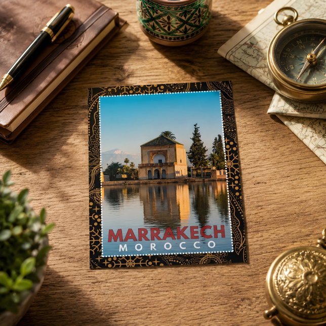 Beautiful Moroccan Marrakech Menara Architecture  Postcard (Creator Uploaded)