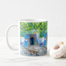 beautiful moroccan mugs with colorful marakech