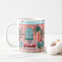 beautiful moroccan mugs with colorful marakech