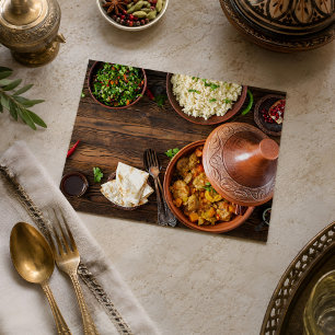 Beautiful Moroccan Tajine Morocco Food Postcard