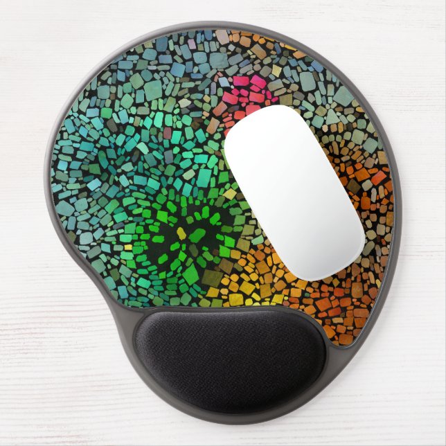 Beautiful mosaic gel mouse pad (Left Side)