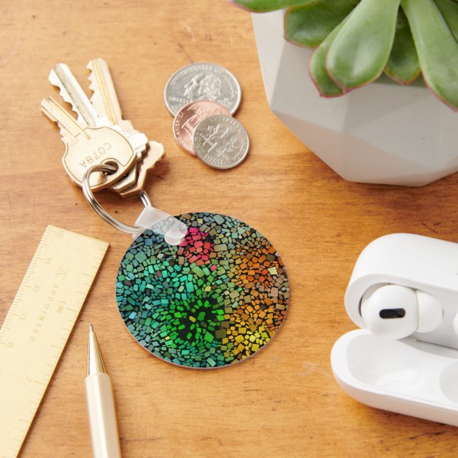 Beautiful mosaic keychain (Desk)
