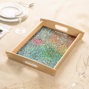 Beautiful mosaic serving tray
