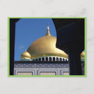 Beautiful Mosque With Gold Plated Dome Postcard