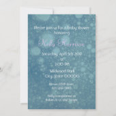 Beautiful Mother and Baby Mermaid Baby Shower Invitation (Back)