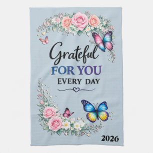 Beautiful Mother's Day Grateful For You Kitchen Towel