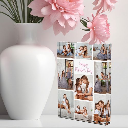 Beautiful Mothers Day Mom Daughter Collage Photo Block
