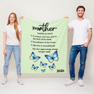 Beautiful Mother's Day Mother Fleece Blanket