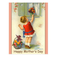 Beautiful Mother's Day Postcard w/ Vintage Image