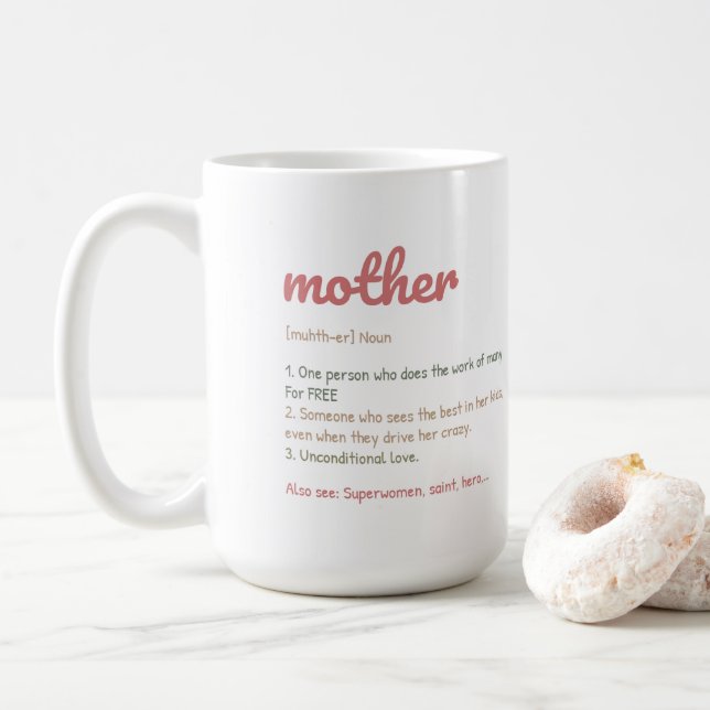 Beautiful Mother's Day Wrap Coffee Mug (With Donut)
