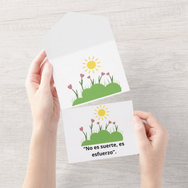 beautiful motivational message all in one invitation (Tearaway)