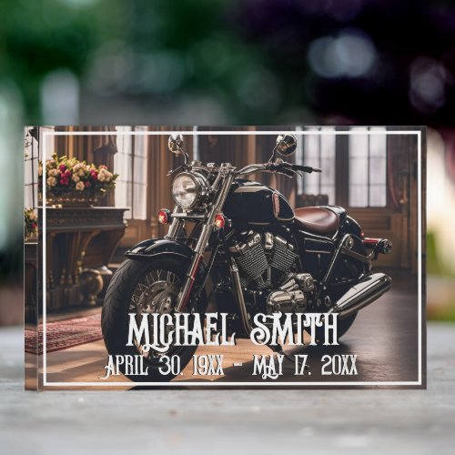 Beautiful Motorcycle Celebration of Life Guest Book