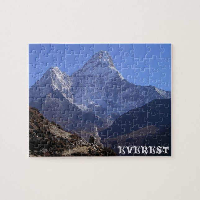Beautiful Mount Everest - Snowy Himalayas  Jigsaw Puzzle (Horizontal)