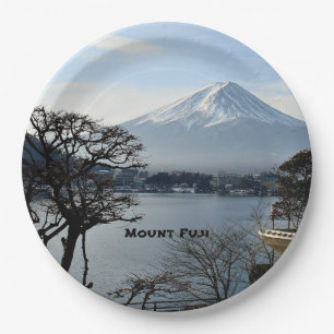 Beautiful Mount Fuji, Japan Paper Plates